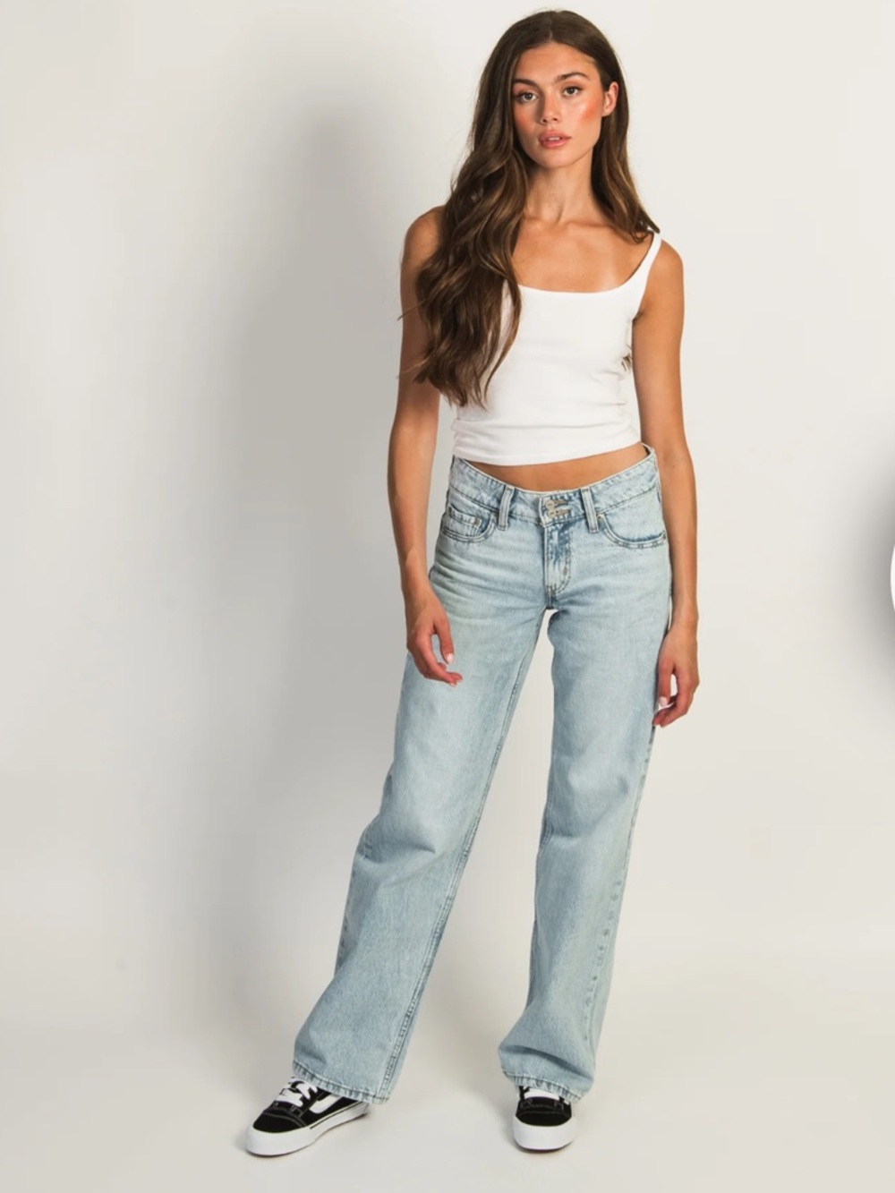Levi's Women's Superlow Loose Straight Jeans - Size 24 - Light wash